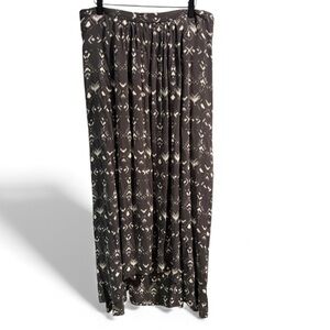 Free People Charcoal Gray & Ivory Sleeveless High Low Dress- Size Medium